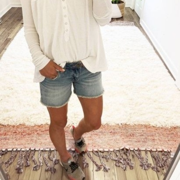 Lucky Brand Pants - Lucky Brand Bermuda raw edge jean shorts size 8